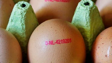 Eggs photographed in a supermarket in Frankfurt, Germany, on Aug. 4, 2017. A major supermarket chain was removing all eggs from sale in its German stores amid a scare over possible pesticide contamination. (AP)