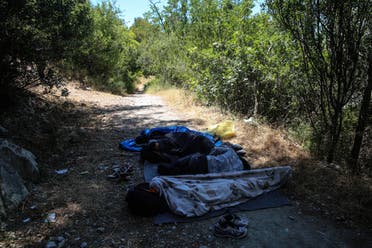 Most of the migrants must try several times before they succeed to get to France, as they are pushed back by French police. They sleep at the foot of the mountains, on the Italian side, waiting for nightfall before they try again. (Mohammad Ghannam,MSF)