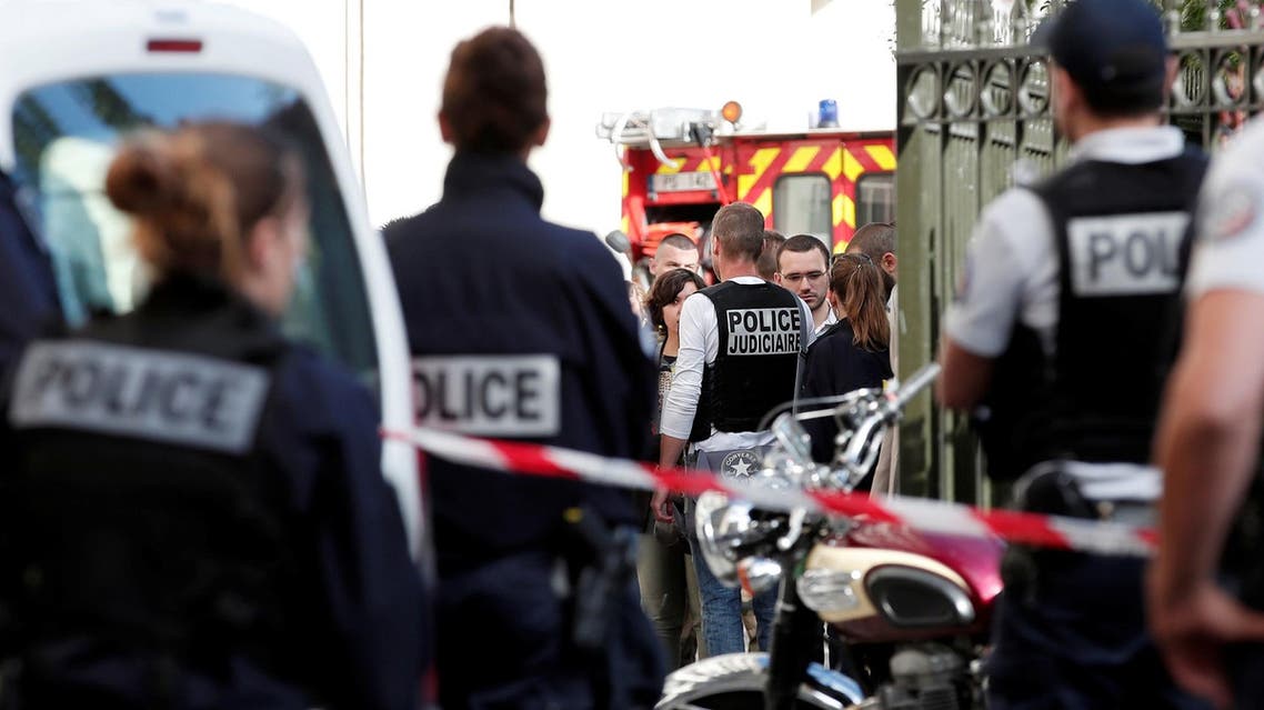 Police work near the scene where French soliders were hit and injured by a vehicle in the western Paris suburb of Levallois-Perret, France, August 9, 2017. REUTERS