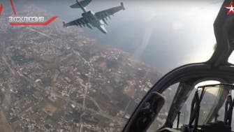 WATCH: Russian TV broadcasts footage of army jets bombing Syria