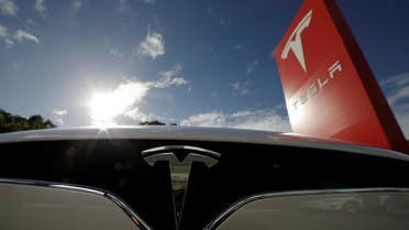 Tesla Model X car is pictured at a Tesla electric car dealership in Sydney, Australia. (Reuters)