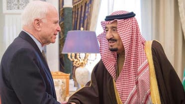 saudi king and sen john mccain spa