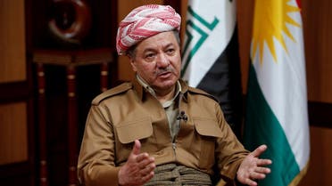 Iraq's Kurdistan region's President Massoud Barzani speaks during an interview with Reuters in Erbil, Iraq July 6, 2017. (Reuters)