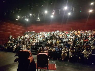 A section of the crowd before the start of the Urdu play, Mia Biwi aur Wagah. (Supplied)