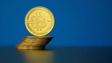 Bitcoin (virtual currency) coins are seen in an illustration picture taken at La Maison du Bitcoin in Paris, France, May 27, 2015. (Reuters)