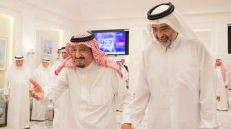King Salman receives Sheikh Abdullah bin Ali Al-Thani