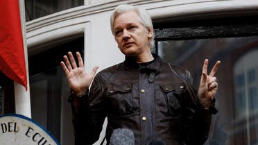 WikiLeaks founder Julian Assange is seen on the balcony of the Ecuadorian Embassy in London, Britain, May 19, 2017. (Reuters)