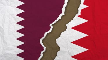 qatar and bahrain flag