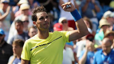MASON, OH - AUGUST 18: Rafael Nadal of Spain celebrates after defeating Albert Ramos-Vinolas of Spain during Day 7 of the Western and Southern Open at the Linder Family Tennis Center on August 18, 2017 in Mason, Ohio. Rob Carr/Getty Images/AFP 