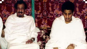 Picture shows Saudi King with crown prince at Hajj 19 years ago 