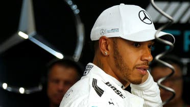 Mercedes’ Lewis Hamilton during practice at the Spa-Francorchamps, Belgium. (Reuters)