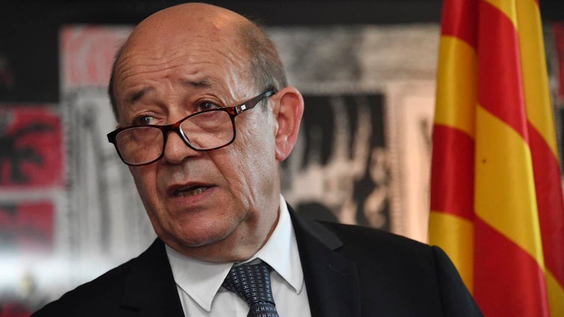 French foreign minister Jean-Yves Le Drian. (AFP)