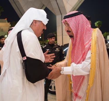 saudi king in mina SPA