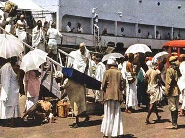Hajj pilgrims arriving by sea. (SPA)