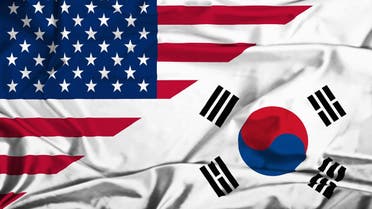 أعلام أميركا الولايات المتحدة - كوريا الجنوبية - واشنطن - سيول  3
