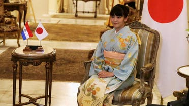Princess Mako attends a meeting with Paraguay’s President Horacio Cartes at the presidential residence in Asuncion, Paraguay September 8, 2016. (Reuters)