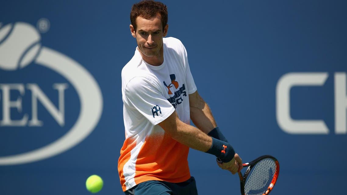 NEW YORK, NY - AUGUST 26: Andy Murray of Great Britian in action during a practice session prior to the US Open Tennis Championships at USTA Billie Jean King National Tennis Center on August 26, 2017 in New York City. Clive Brunskill/Getty Images/AFP 
