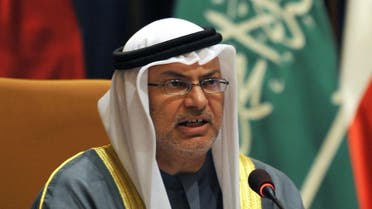 Emirati Minister of State for Foreign Affairs Anwar Mohammed Gargash addresses the 'The Gulf and The Globe' security forum in Riyadh on December 4, 2011. (File photo: AFP)