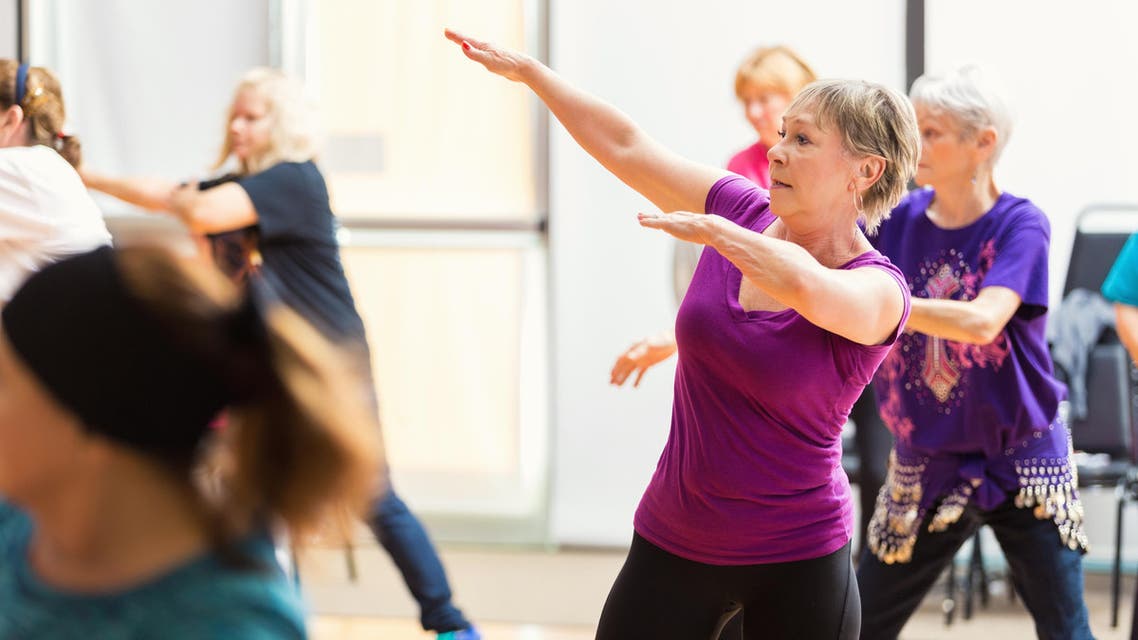 Senior women take Dance lessons