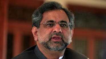 Pakistan’s Prime Minister Shahid Khaqan Abbasi speaks with a Reuters correspondent during an interview at his office in Islamabad on September 11, 2017. (Reuters)