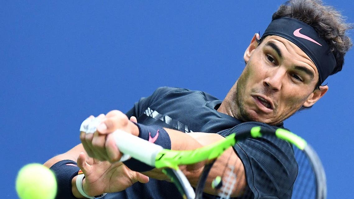Rafael Nadal of Spain celebrates victory over Juan Martin del Potro of Argentina in their 2017 US Open Men's Singles semifinals match at the USTA Billie Jean King National Tennis Center in New York on September 8, 2017. (AFP)