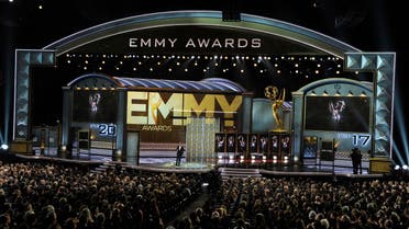Host Stephen Colbert speaks at the 69th Primetime Emmy Awards on Sunday, Sept. 17, 2017, at the Microsoft Theater in Los Angeles. (AP)