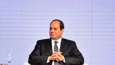 Egyptian President Abdel Fattah al-Sisi looks on during the opening of the 2017 AFI Global Policy Forum in the Red Sea resort of Sharm el-Sheikh, Egypt September 14, 2017. (Reuters)