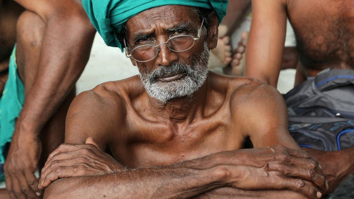 A farmer looks on as he attends a protest demanding a drought-relief package from the federal government, in Chennai, India, June 9, 2017. (Reuters)