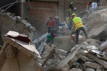 Meksika'da önceki bir depremden 