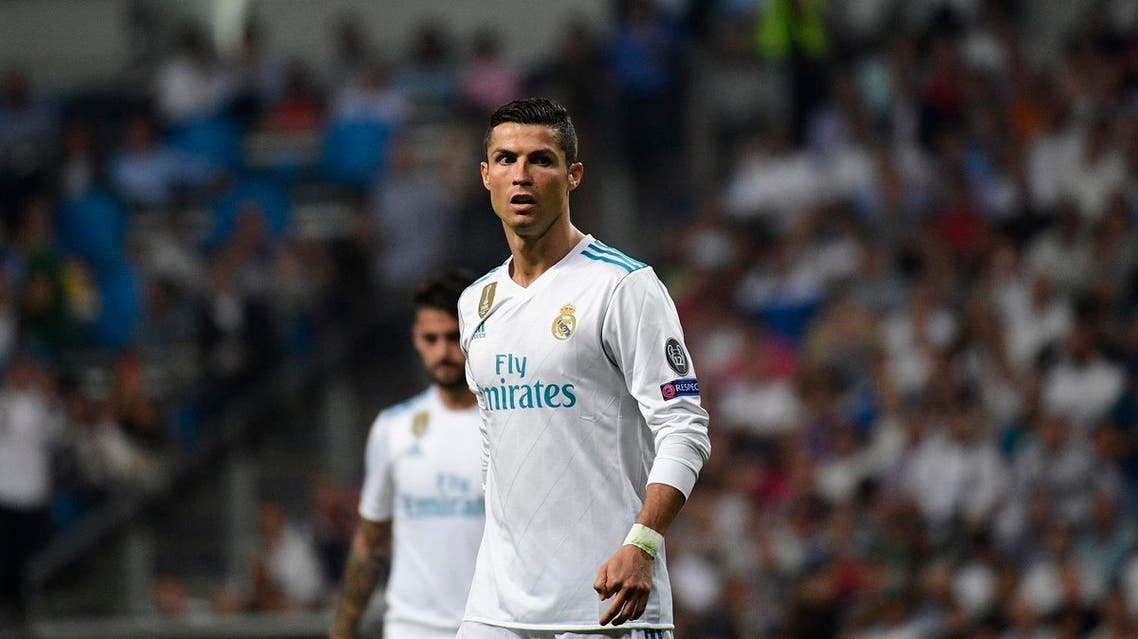 Real Madrid's forward from Portugal Cristiano Ronaldo looks on during the UEFA Champions League football match Real Madrid CF vs APOEL FC at the Santiago Bernabeu stadium in Madrid on September 13, 2017. (AFP)