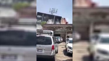 Shocking video footage shows the moment a building collapses in Mexico City after a 7.1 quake struck. (YouTube) 