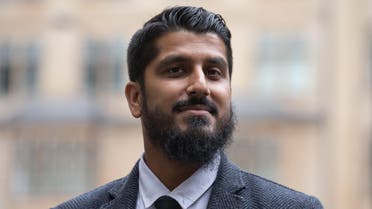 International director of campaign group Cage, Muhammad Rabbani arrives at Westminster Magistrates' Court in London on September 25, 2017, for his trial, after being accused of refusing to reveal his mobile phone password at Heathrow Airport last year.  Daniel LEAL-OLIVAS / AFP