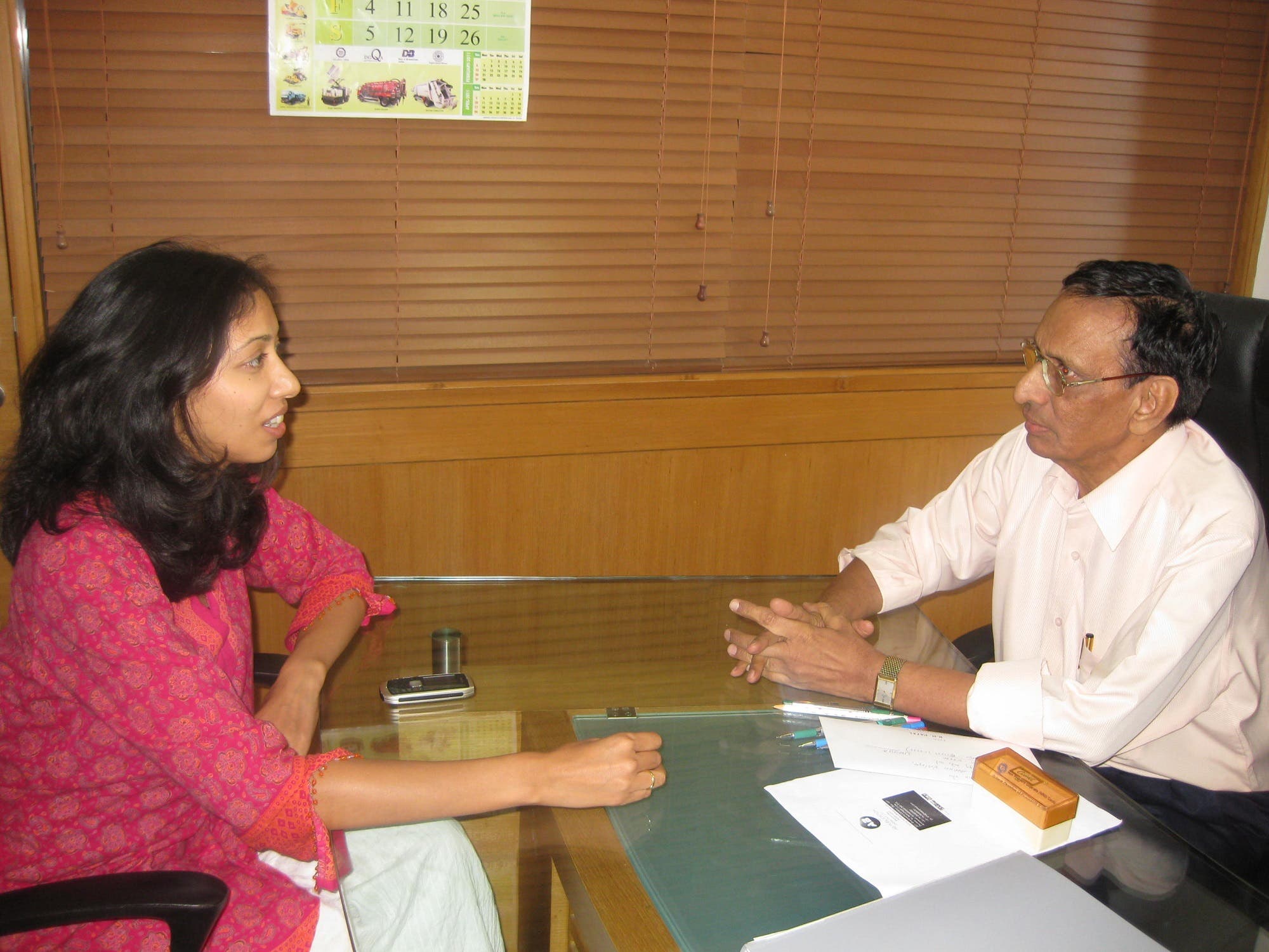 The NRG Centre in Ahmedabad headed by K H Patel (right) provides round-the-clock, free legal help to abandoned wives and young mothers as well as their parents. (Supplied)