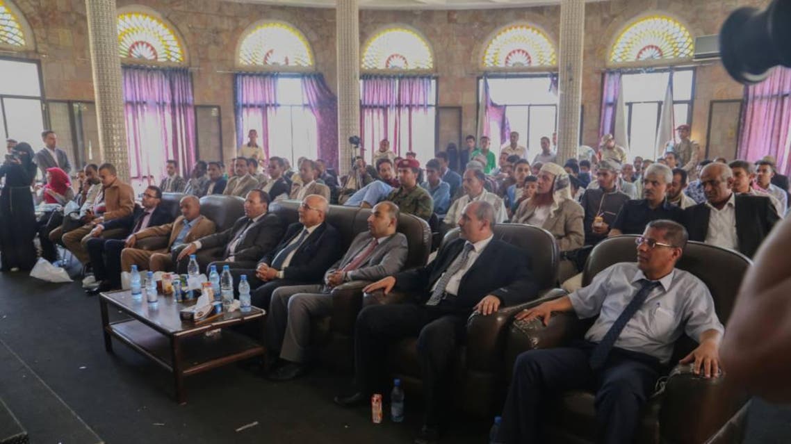 نائب رئيس الحكومة اليمنية خلال حضوره اليوم الثلاثاء فعالية في تعز