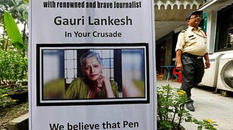 Award honors slain Indian journalist’s courage to ‘write and fight’