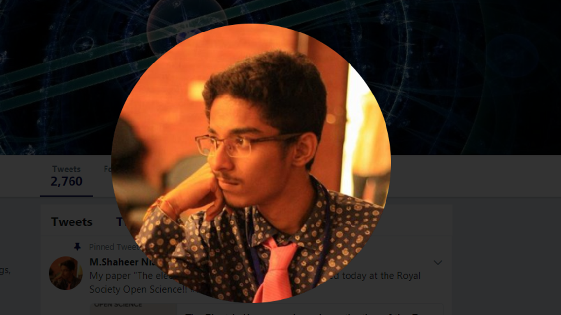 Shaheer’s LinkedIn page refers to him as Astronomy club coach at Lahore College of Arts and Sciences. (Social media)