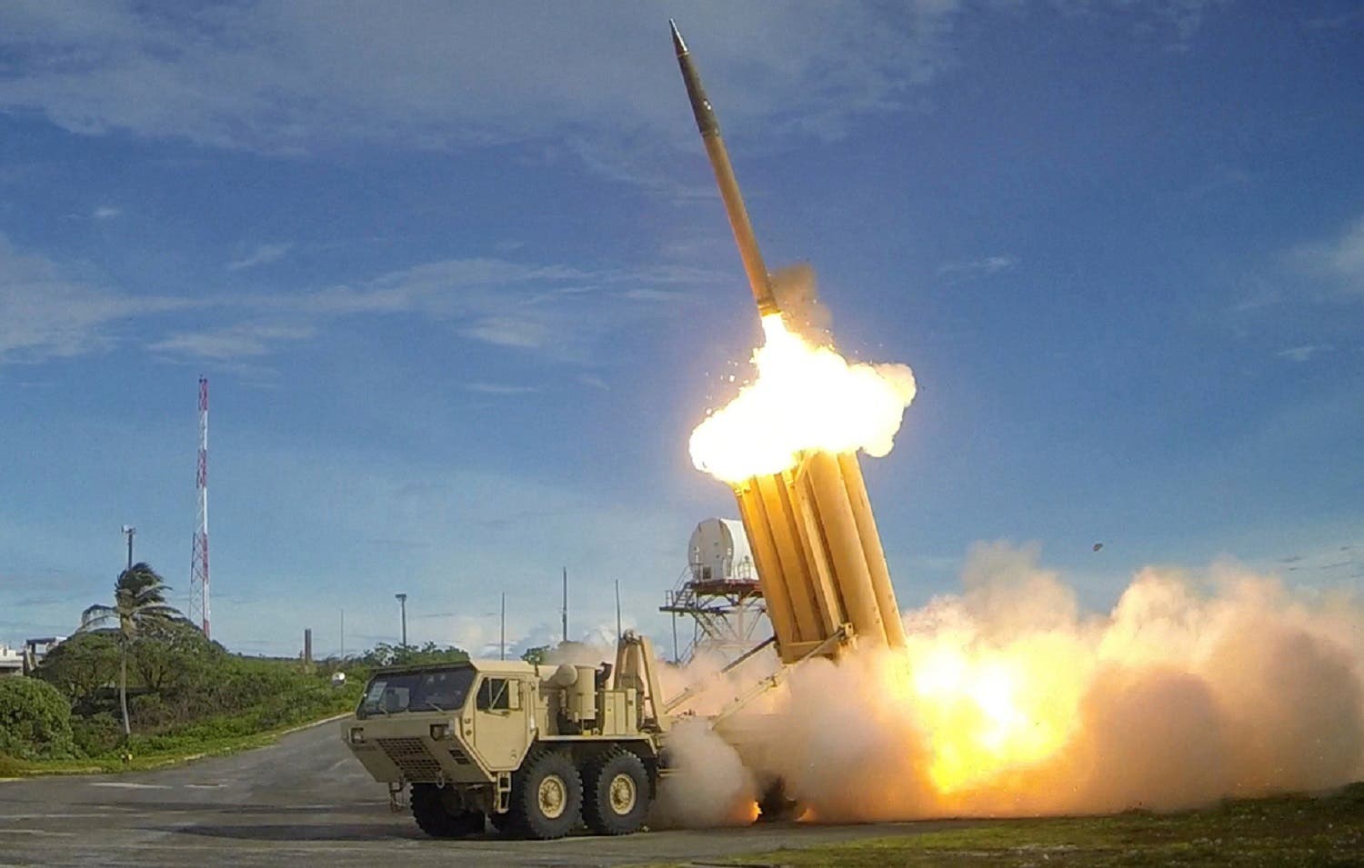 THAAD interceptor is launched during a successful intercept test. (File photo: Reuters)