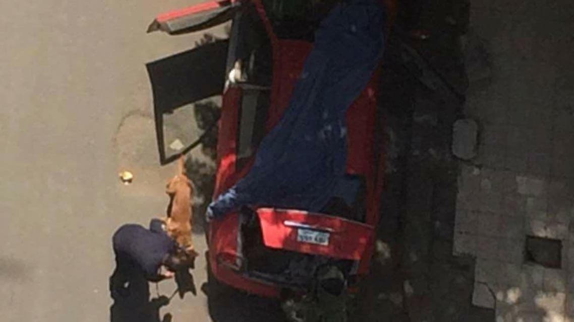 بالصور.. العثور على سيارة مفخخة بجوار كنيسة في القاهرة