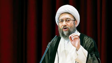 رئيس السلطة القضائية الايرانية، آية الله صادق آملي لاريجاني