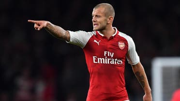 Arsenal's English midfielder Jack Wilshere gestures during the English League Cup third round football match between Arsenal and Doncaster Rovers at The Emirates Stadium in London on September 20, 2017. (AFP)
