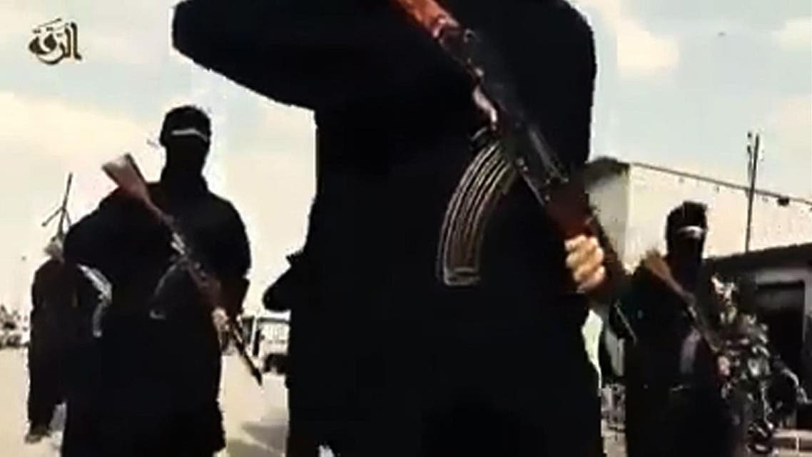 This September 23, 2014 photo shows an image grab taken from a video released by Islamic State group's official Al-Raqqa site via YouTube , allegedly showing Islamic State (IS) group recruits marching in an unknown location. In early 2014 the self-styled Islamic State entered the northern Syrian city of Raqqa, declaring it their capital and beginning a reign of terror marked by grisly public executions. (AFP)