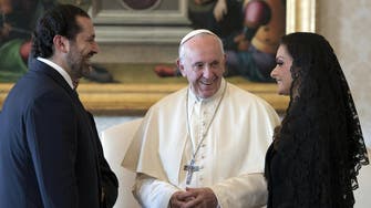 البابا فرنسيس يلتقي الحريري ويشيد باحتضان لبنان للاجئين