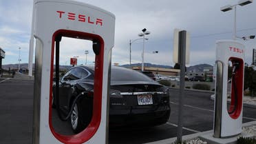 A Tesla charging station is seen in Salt Lake City, Utah, US. (Reuters)