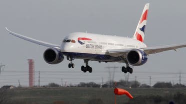 British Airways inaugural nonstop flight from London, England to Austin, Texas operated by a Boeing 787 Dreamliner, arrives at Austin Bergstrom International Airport on Monday, March 3, 2014. AP