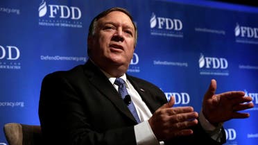  CIA Director Mike Pompeo speaks at the FDD National Security Summit in Washington. (Reuters)