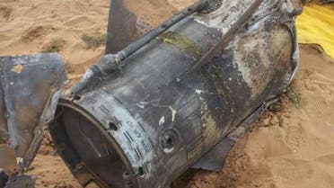 File photo of a Houthi missile brought down by Saudi forces. (Supplied)
