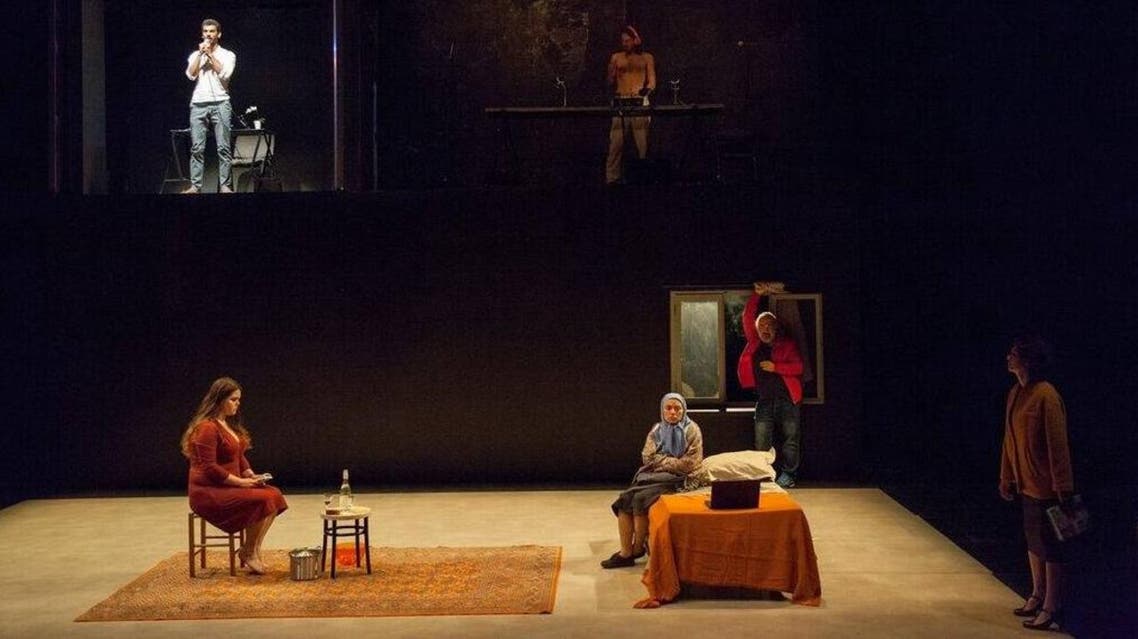 The play - called “While I Was Waiting” - is based on the real-life story of a young man found beaten unconscious near a hospital in Damascus in 2013. (Facebook)
