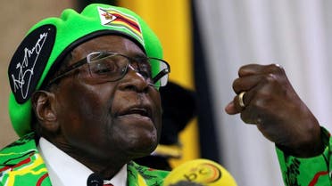 Zimbabwean President Robert Mugabe addresses a meeting of his ruling ZANU PF party's youth league in Harare, Zimbabwe. (Reuters)