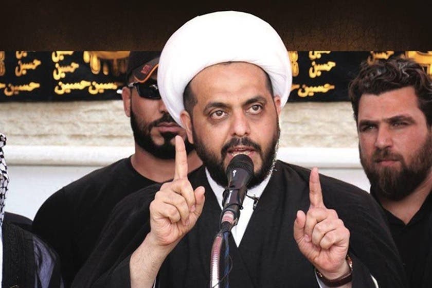 قیس الخزعلی رهبر گروه شبهنظامی عصائب اهل الحق