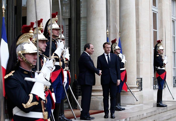 Egyptian President Abdel-Fattah el-Sissi is starting a three-day visit to France, where human rights are expected to be discussed along with economic and military cooperation. (AP)